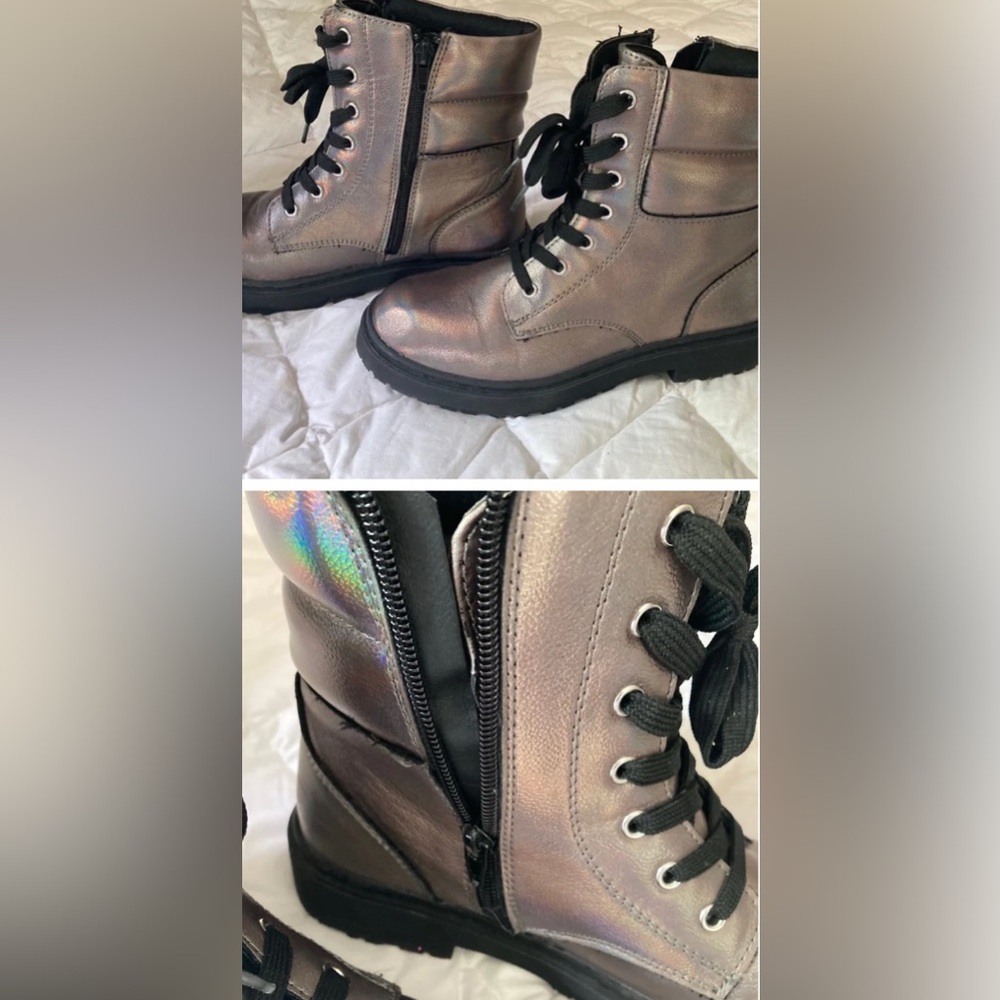 Combat Boots iridescent